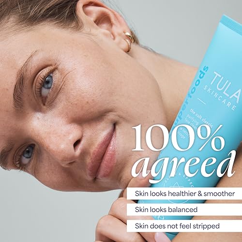 TULA Skin Care Cult Classic Purifying Face Cleanser - Gentle and Effective Face Wash, Makeup Remover, Nourishing and Hydrating