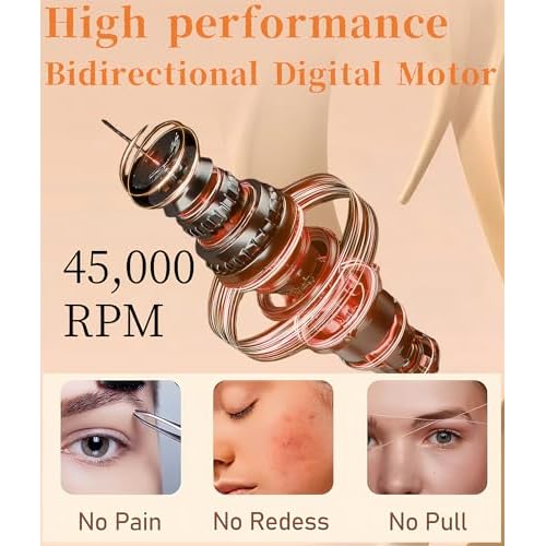 2-in-1 Painless Eyebrow Trimmer & Flawless Facial Hair Remover for Women - Gentle Dual Head Design for Brows, Lip, Chin, Cheeks - Rechargeable Type-C(White A)