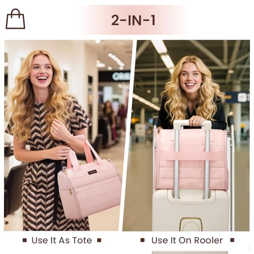 Wig Storage Bag Holds 3 Wigs Hair Tools Travel Bag Full-Open Breathable Organizer Case for Clips, Hair Dryer, Flat Curling Iron Brushes,Cosmetic Toiletry Tote Valentine's Gift for Women Stylist