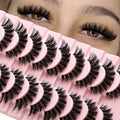 Wispy Cat Eye False Lashes - Natural Volume Faux Mink