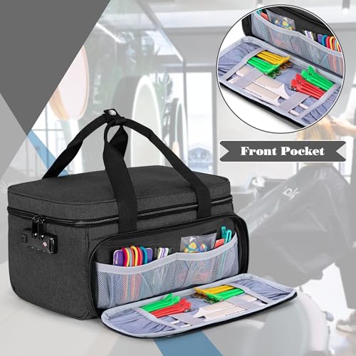 CURMIO Hair Clipper Carrying Case, Hair Cutting Supplies Bag Compatible with Ufree/Brightup/Wahl/KIKIDO/Novah/Hatteker/Andis and Most Standard Hair Trimmer, Bag Only, Black
