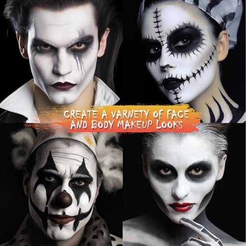 BOBISUKA White Liquid Face & Body Paint - 130ml Fast Drying SFX Makeup