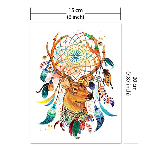 Temporary Tattoo Stickers for Adults – Waterproof, 6x7.87 inch