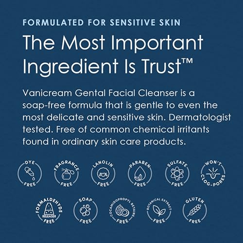 Vanicream Shave Cream | Fragrance, and Gluten Free | For Sensitive Skin | 6 Ounce