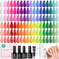 Beetles 47-Piece Gel Nail Polish Kit, 36 Colors with Top & Base Coats