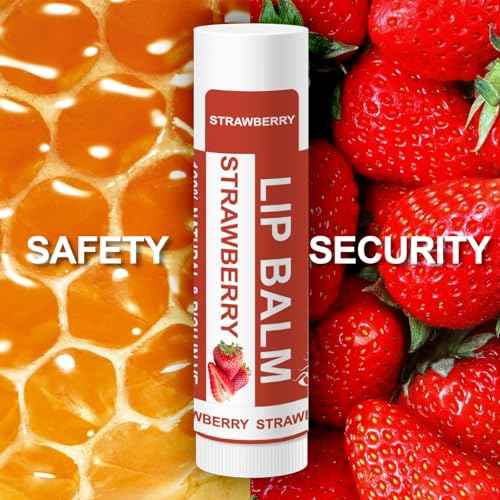 Yopela 42 Pack Natural Lip Balm Bulk with Vitamin E and Coconut Oil - Moisturizing, Soothing, and Repairing Dry and Chapped Lips Valentine's Gift - 14 Flavors - Non-GMO