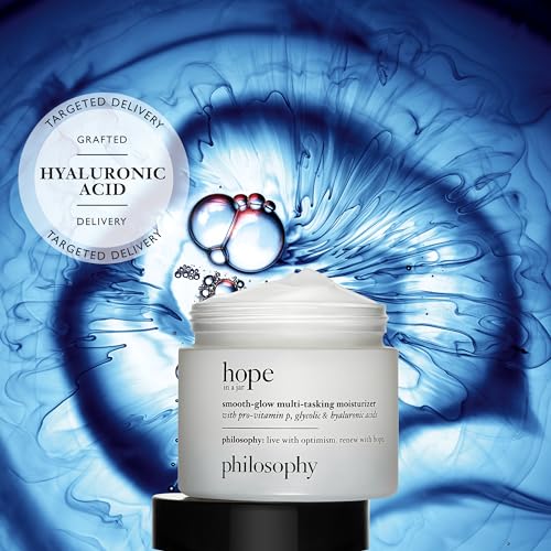 philosophy renewed hope in a jar smooth glow multi-tasking moisturizer, 4 Fl. Oz.