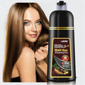 Leorx 3-In-1 Hair Dye Shampoo - Brown, 16.9 Oz