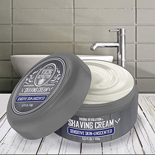 Viking Revolution Unscented Shaving Cream for Men - 5.3 oz Pack of 1