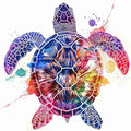 Sea Turtle Temporary Tattoos - 6 Sheets Waterproof Design