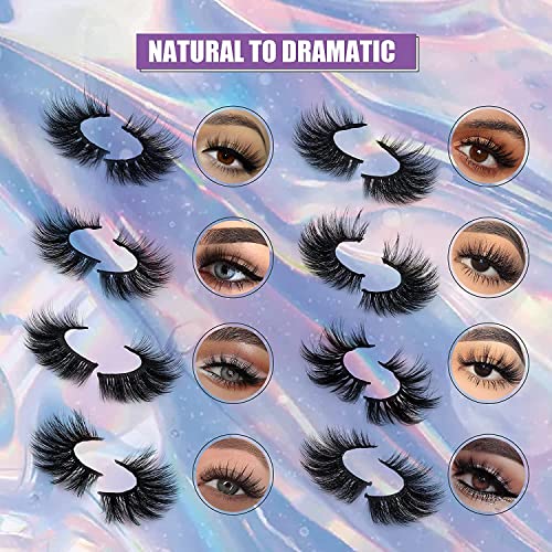 3D Mink Lashes 18-22MM Fluffy Volume False Eyelashes