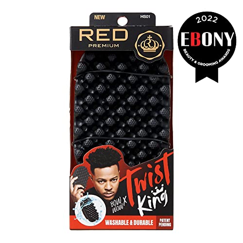 Red by Kiss Twist King Premium Styler Comb Brush for Afro Hair