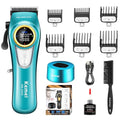 KEMEI 2242 Green Cordless Hair Clippers for Men, Professional Grooming