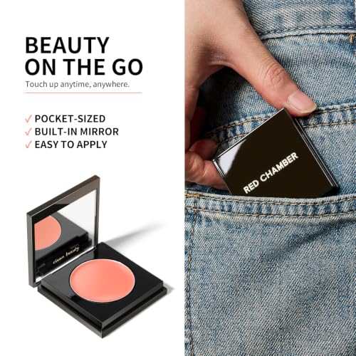 RED CHAMBER Blush, Multi-Purpose Cream Blush for Cheeks & Lips, Haelyn