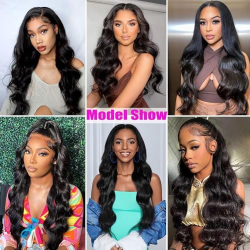 Body Wave 4 Bundles Human Hair With 5x5 Closure 12A Virgin