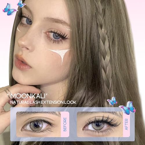 MOONKALI Wispy Lash Clusters 10-16MM CC Curl Manga Eyelash Extensions