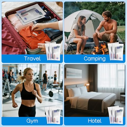 20-Pack Travel Toiletry Kits 8-in-1 Disposable Hygiene Essentials
