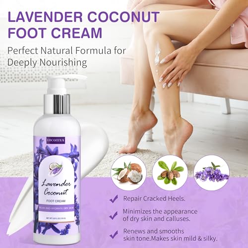 Lavender Foot Soak Set - 4-in-1 Pedicure Kit with Salts, File & Urea Cream