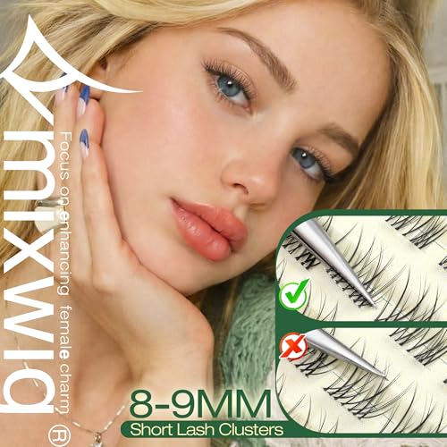 8-9MM Short Lash Clusters by Lvmixwig - Natural Eyelash Extensions