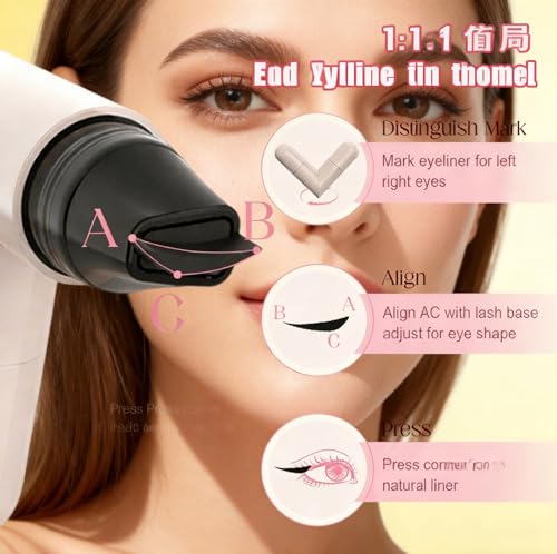 2-in-1 Winged Eyeliner Stamp & Gel Pencil - Waterproof Cat Eye