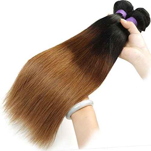 26 Inch Brazilian Virgin Ombre Hair Silky Straight Hair One Bundle Weave Unprocessed Virgin Human Hair Extensions T1B/4/30