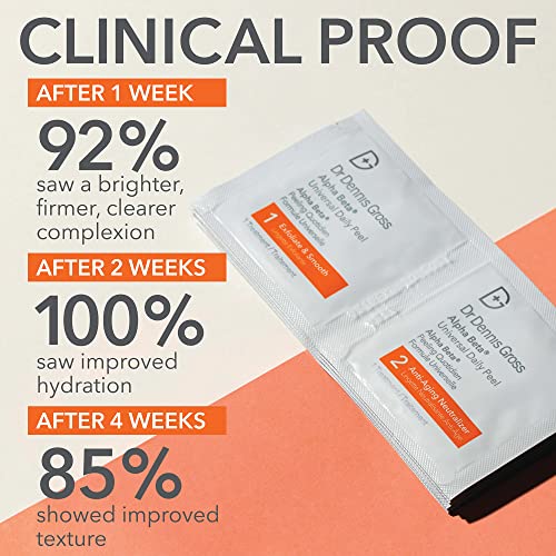 Dr Dennis Gross Alpha Beta Universal Daily Peel: for Uneven Tone or Texture and Fine Lines or Enlarged Pores, (5 Treatments)