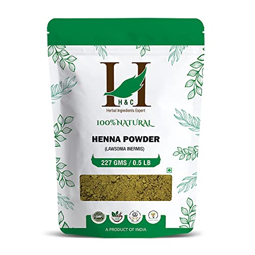 H&C 100% Natural Henna Powder 227g for Hair Color