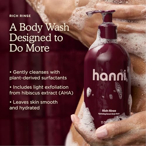 HANNI Rich Rinse Hydrating Serum Body Wash, Glycerin + Aloe, 325