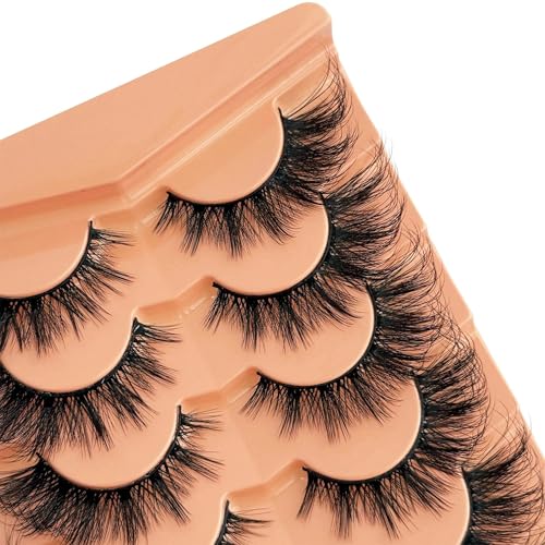 3D Manga Cat Eye False Eyelashes 18mm - 12 Pairs Strip Lashes