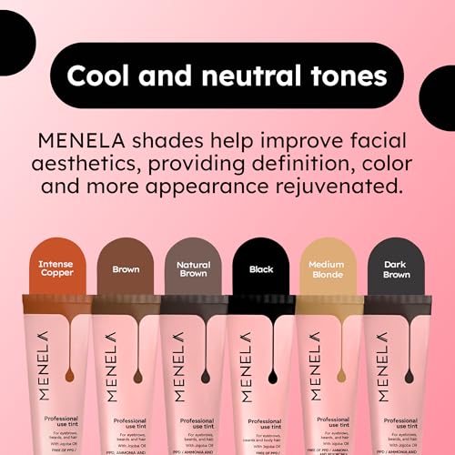 Menela Black Hair Dye 2-Pack - Long-Lasting, Vegan Hair & Skin Color Cream