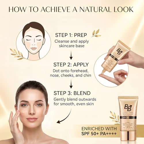 BB Cream SPF 50 PA++++ Tinted Moisturizer Sunscreen 40g