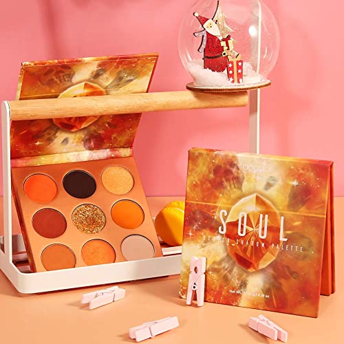 Waterproof Blue Eyeliner & Orange Eyeshadow Palette Set