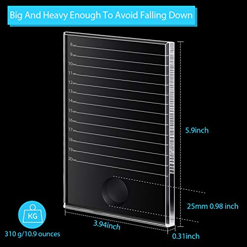 Maitys Glass Eyelash Extension Pallet with Glue Holder