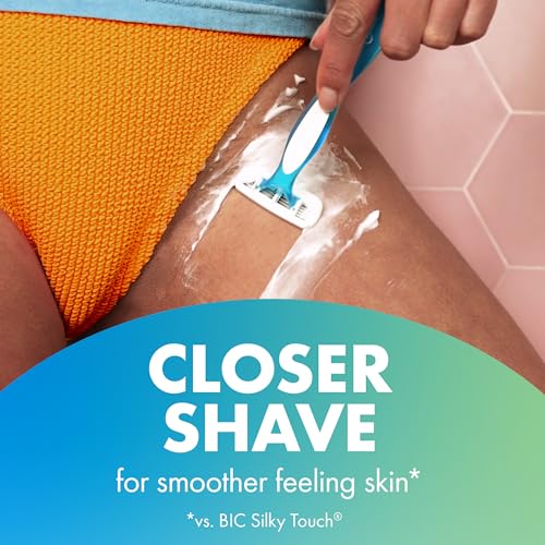 BIC Soleil 4 Disposable Razors, 4-Blade, 10-Pack for Smooth Shave