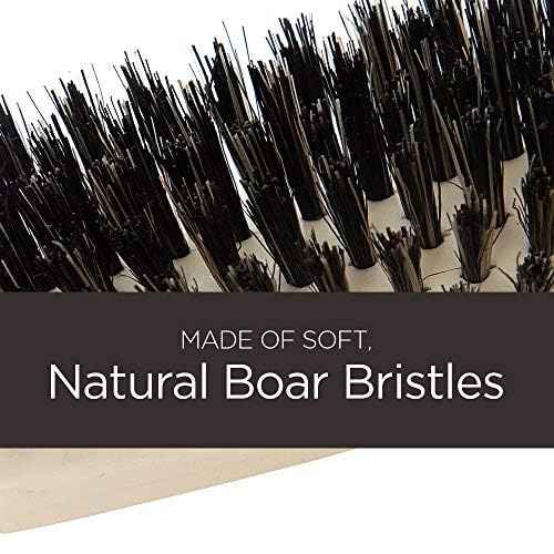 Fuller Brush Lustre Professional Hairbrush – 6 Row Styling Hair Brush & Volumizer w/Natural Boar Bristle For Smoothing All Hair Types