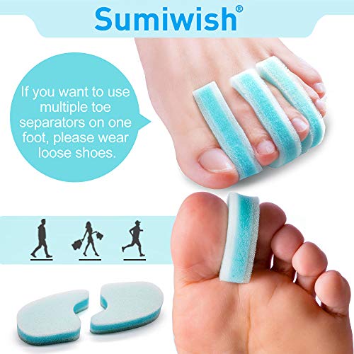 Foam Toe Separators - 10 Pack Breathable Toe Spacers