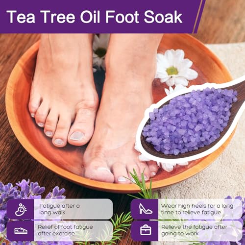 Himalayan Pink Salt Foot Soak Kit - 3 Pack Epsom Salts with Essential Oils