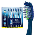 Oral-B Pro Clean Cross Action Manual Toothbrushes Pack of 6 for Deep Plaque Removal