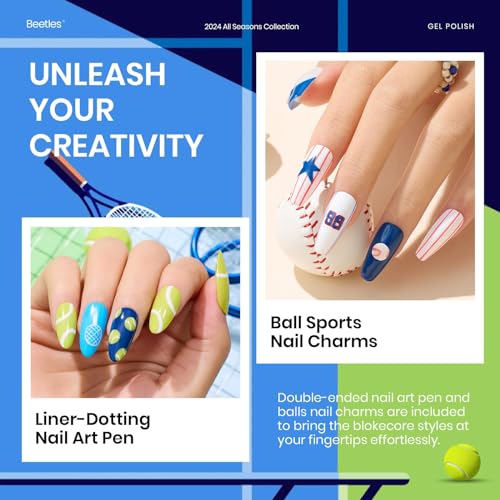 Beetles 20 Color Gel Nail Polish Set with Base, Top Coat & Brush