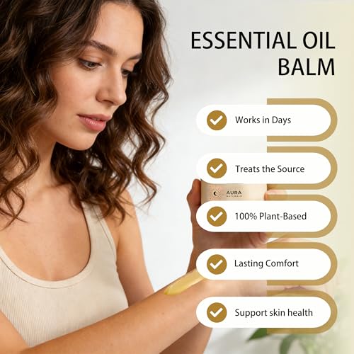 Aura Naturals Frankincense Balm for Joints & Muscles Relief - with Olive Oil & Vitamin E, Fast-Absorbing Massage Balm - for Sore Muscles, Post-Workout Recovery & Skin Care (1pc)