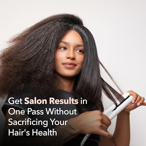 StyleQ Red Light Flat Iron Hair Straightener | Titanium Plates