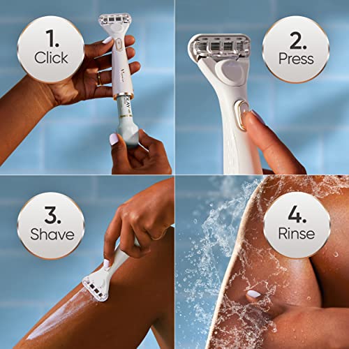 Gillette Venus Radiant Skin Moisturizing Women¡¯s Razor For Dry And Sensitive Skin With Olay Moisturizer Dispenser, 1 Serum, And 1 Razor Blade Refill