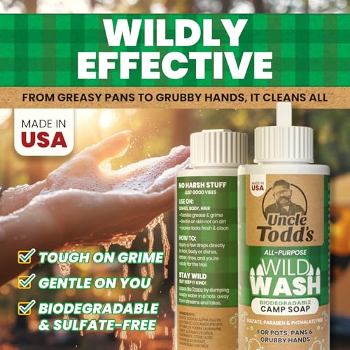 Uncle Todd's Biodegradable Camping Soap 4oz - Sage