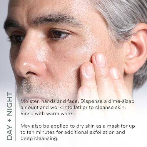 COSMEDIX Purity Clean Exfoliating Facial Cleanser ? Moisture-Rich Rejuvenating Face Wash for Fine Lines & Uneven Skin Tone ? Essential Oils for Radiant, Even Complexion ? 150 ml / 5 fl oz