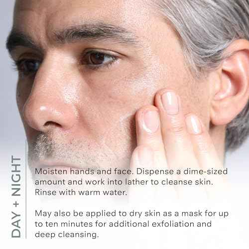 COSMEDIX Purity Clean Exfoliating Facial Cleanser - Moisture-Rich Rejuvenating Face Wash for Fine Lines & Uneven Skin Tone - Skin Care with Essential Oils for Radiant - Looking Skin & Natural Glow