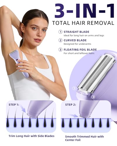 Ufree 3-in-1 Electric Bikini Trimmer for Women | Waterproof