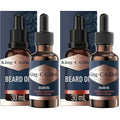 King C. Gillette Beard Oil for Men - Argan,Jojoba,Avocado,Macadamia Seed and Almond Oils - Moisturize and Soften Beard,(Pack of 2)