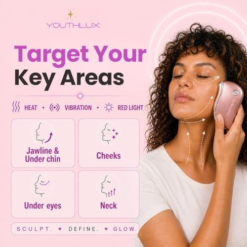 Heated Gua Sha Facial Massager – Electric Vibrating Tool for Skincare