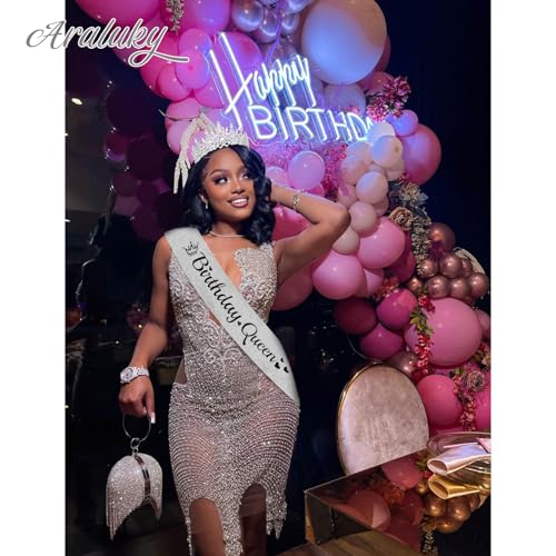 Birthday Queen Sash and Crown Set for Women