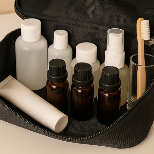 10ml Amber Glass Essential Oil Bottles with Dropper - 10 Pack